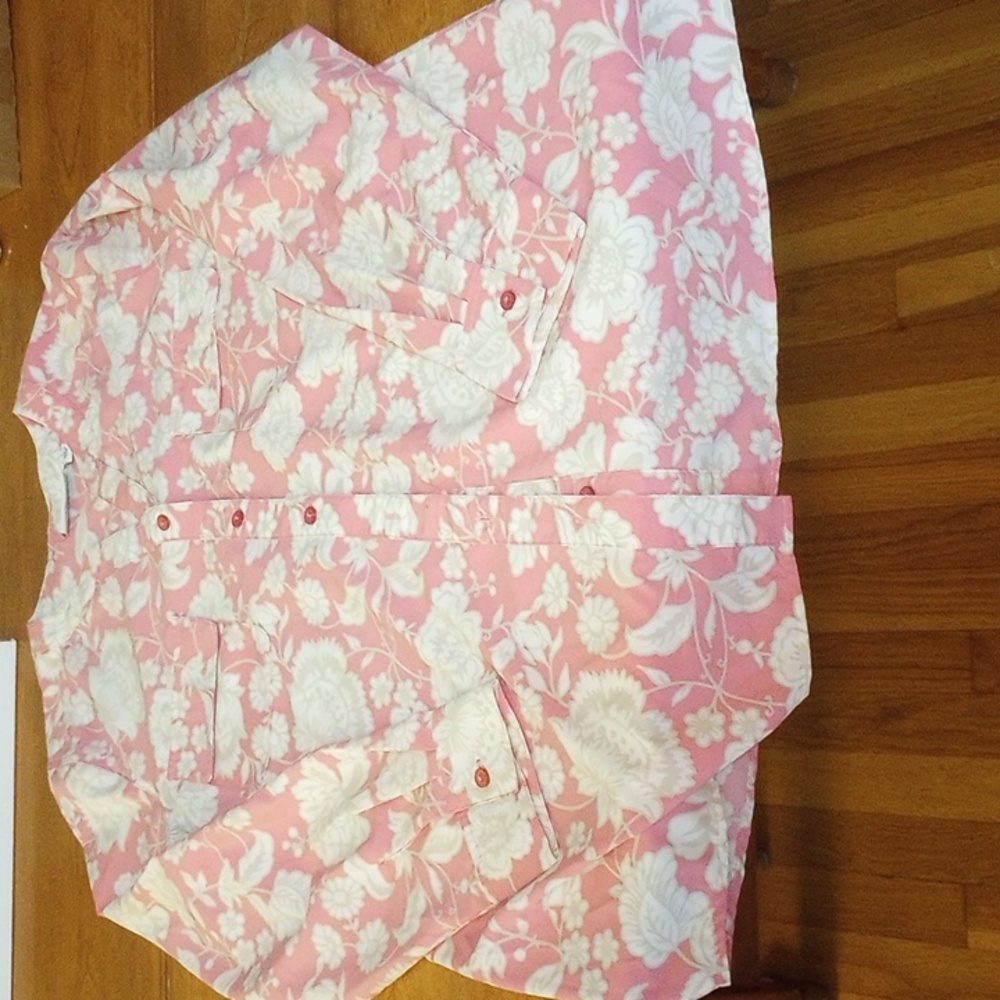 Floral Pink Women's Blouse NWOT